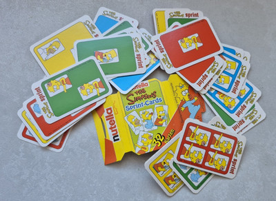 Nutella ''  The Simpsons Sprint-Cards ''   32 Karten