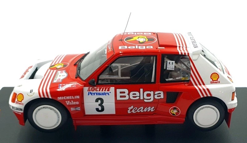 Ixo escala 1/18 18RMC135.22 - Peugeot 205 T16 #3 Ypres Rally 1985 Foto 4 de 4