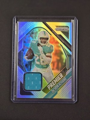 Panini 2025 Prizm Premier Jerseys De'Von Achane Dolphins RC Patch PJY-DAE