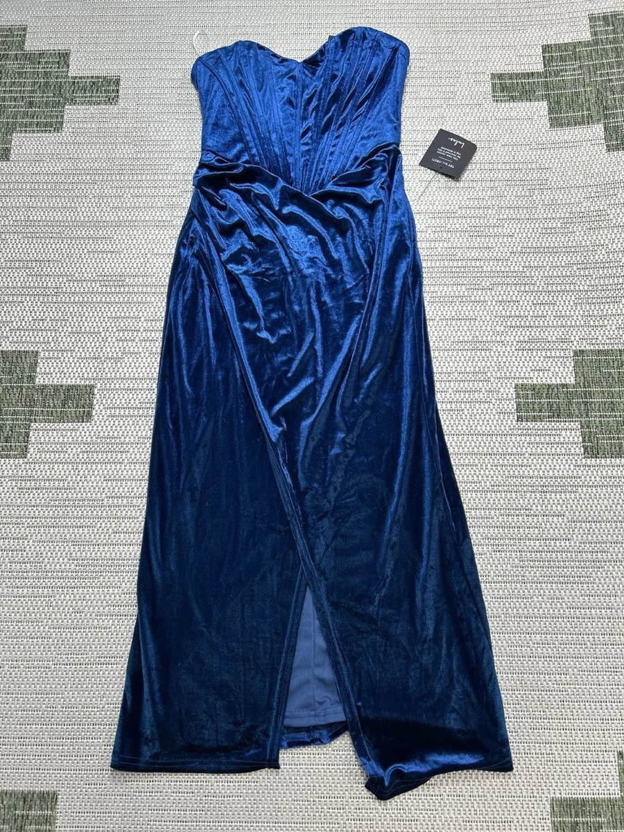 princess polly baby blue dress Longsleeve Velvet Bodycon Dress