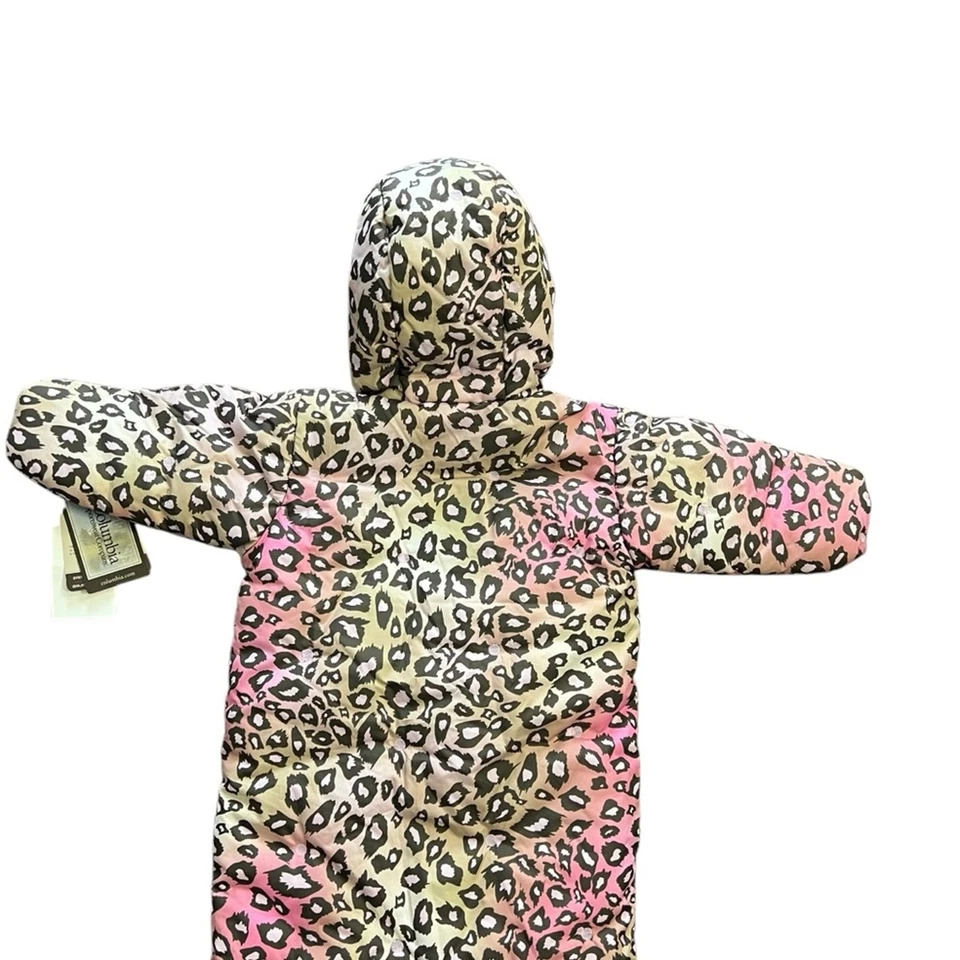 Nuevo con etiquetas Columbia 6M Infantil Traje de Nieve Bunting Bolso Rosa Leopardo Talla 6 Meses Foto 4 de 4