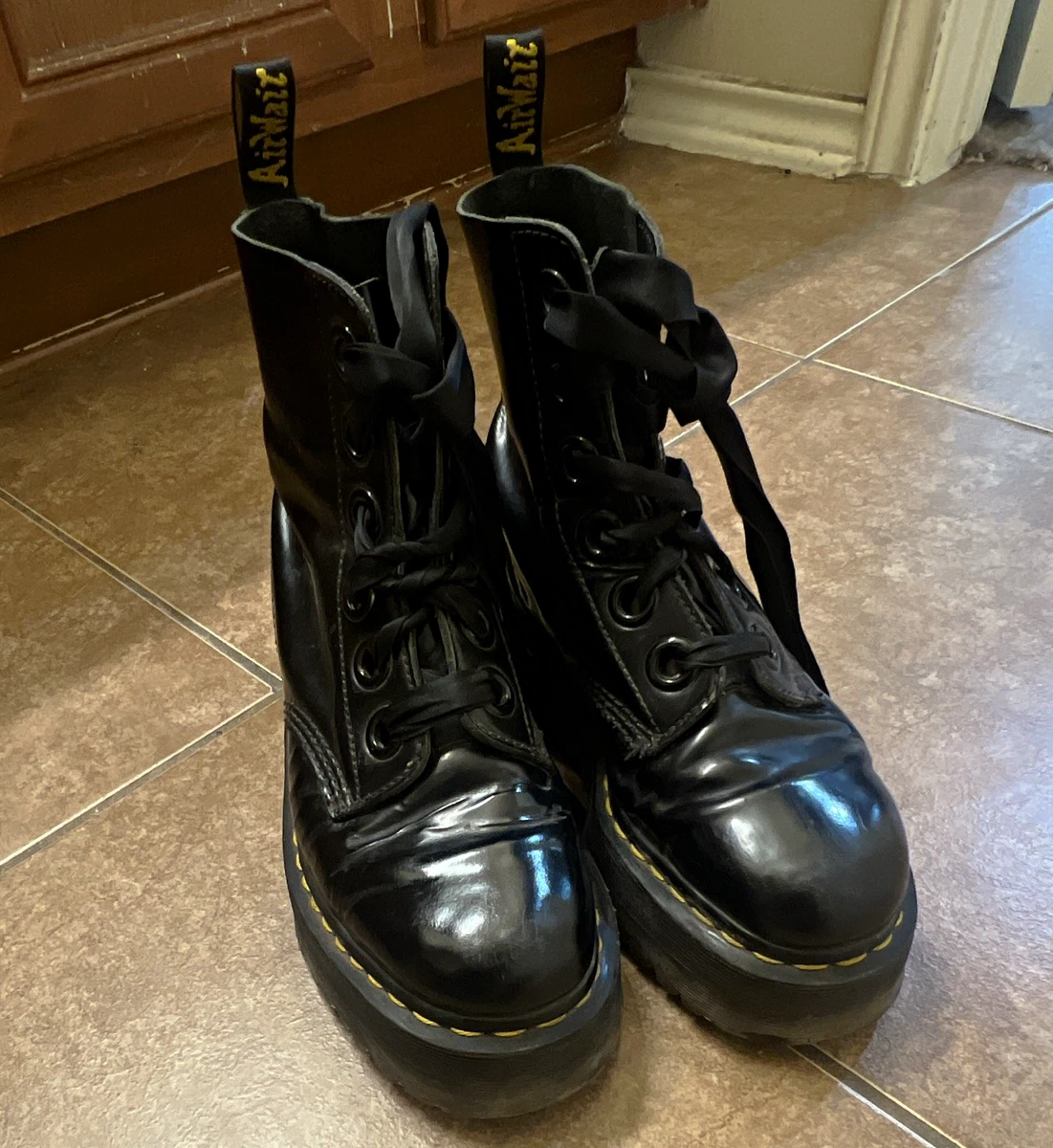 Dr.Martens MOLLY 厚底パテント UK5 リボン タグ付 未使用 Dr.Martens