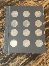 Whitman Album Classic Blank Page 2120 Blue For 31mm Coins/Medals 12 Slots NEW