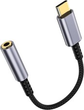 USB C to 3.5mm Headphone Jack Adapter – HiFi Audio Dongle, Type C to Aux Female