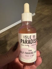 Isle Of Paradise Self-Tanning Drops For Face & Body, Dark, 1.69 fl oz SEALED