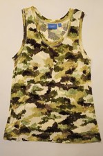 Vera Wang Simply Vera Women's Multicolor Tunic Tank Large Summer time 