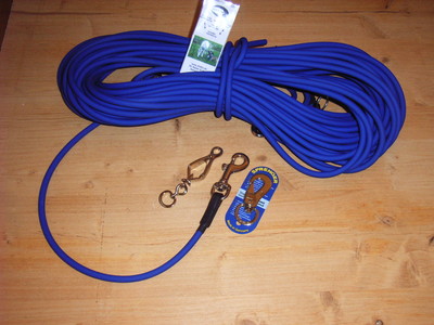 NEU! 5m BioThane Schleppleine Sprenger Suchleine Fährtenleine 8mm rund blau