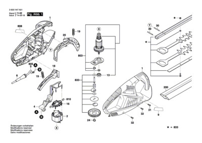 BOSCH Polschuh | Ersatzteile für Heckenschere AHS 45-16 - 3600H47A01 | 1619X0631