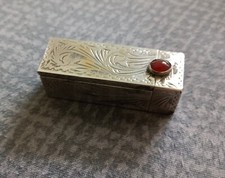 Porta rossetto del 1800 antico in Argento 800