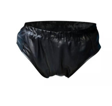 Men's Underwear Genuine Leather Extra Soft Black Size 40"