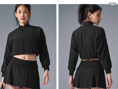 alo yoga Cropped Dbls Only Full Zip Jacket NWT,Small,orig$148 | eBay