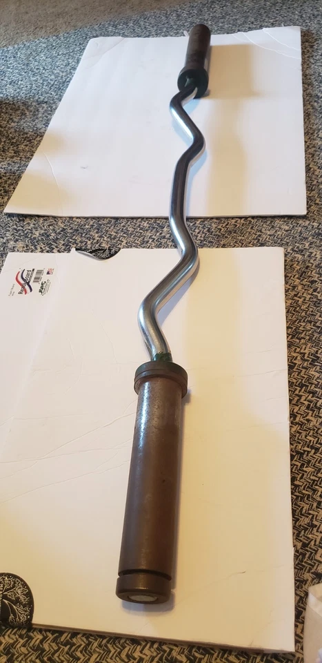 Barra de rizos manga dividida York 2" platos olímpicos vintage 💪 💪  Foto 2 de 4