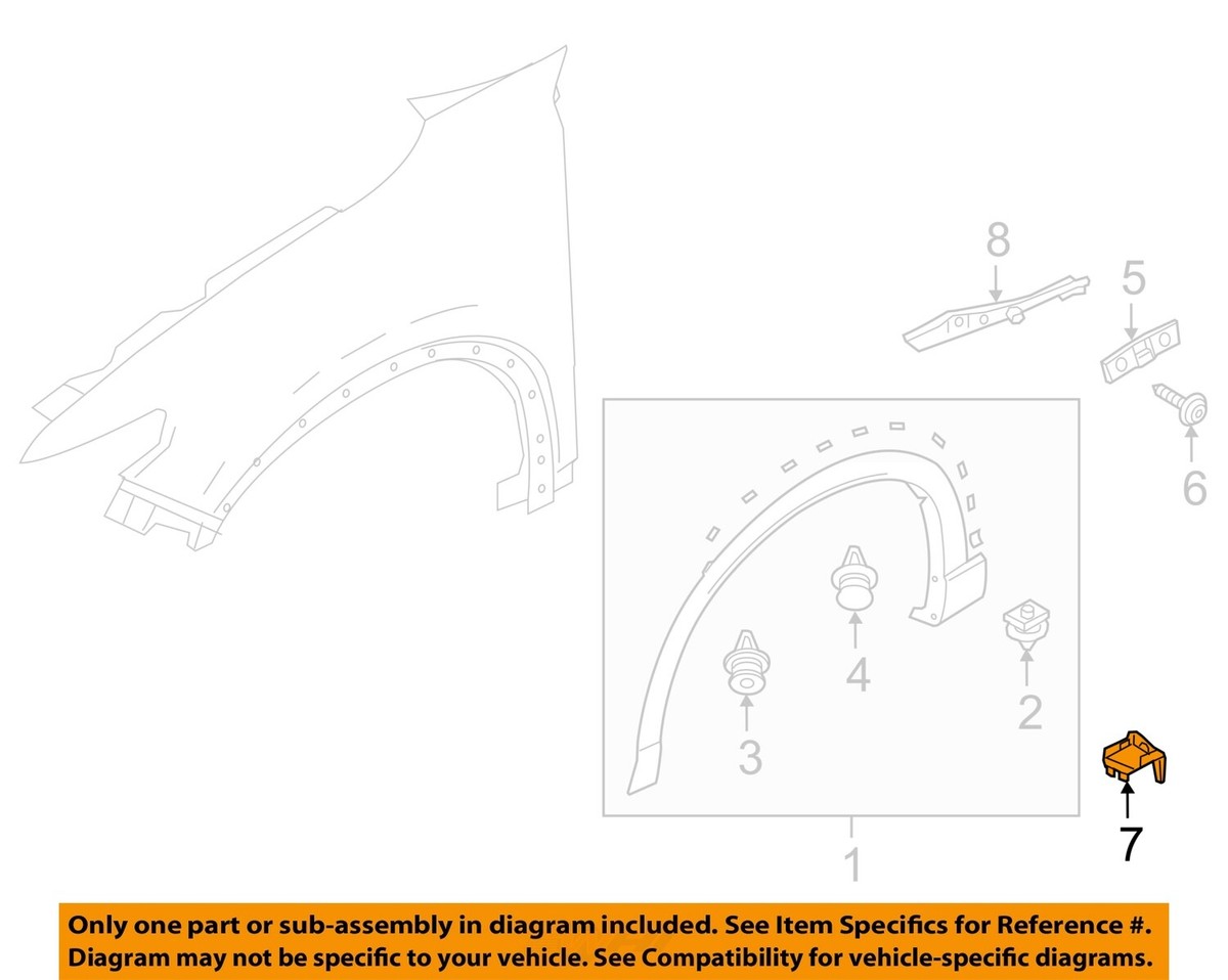 MAZDA OEM 16-18 CX-9 Fender-Guard Left TK4851W80A | eBay