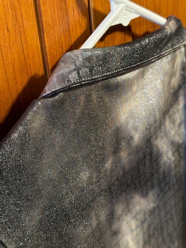 Chico's Travelers SIZE 2 Long-Sleeve Top w/ Pockets Gray Metallic Full Zipper - Picture 7 of 7