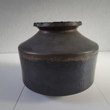 Primitive Antique Wall Decor - Rustic Copper Relic Pot
