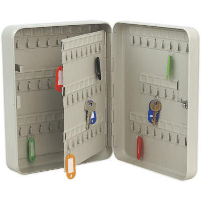 Wandabschließbarer Mini Schlüsselschrank Safe - 93 Schlüssel Kapazität - 240 x 300 x 80 mm