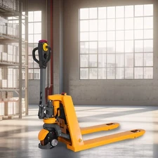 APOLLOLIFT 3300lb Electric Walkie Pallet Jack Truck 48"X27" Li-ion Battery Truck