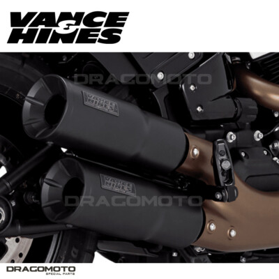 Harley FXFBS 1868 ABS Softail Fat Bob 114 2018-2023 Hi-Output Auspuff Vance &...