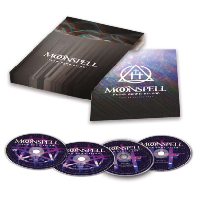 4 Disc BOX SET MOONSPELL  From Down Below 2 DVD + Blu-Ray + CD NEW SEALED 2022