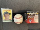 New ListingLARRY DOBY Signed / Autographed American League Baseball with 1958 TOPPS CARD !!
