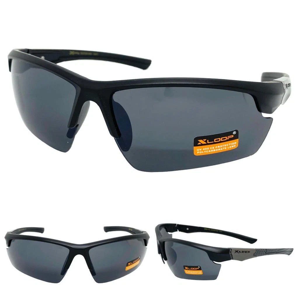 Lunettes De Soleil Sport Polarisées X LOOP – Monture Noire écaille, Protection UV400