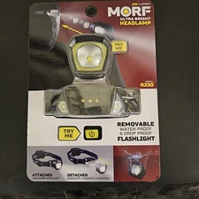 Police Security Flashlights MORF R230 2in1 Headlamp W/ Removable Flashlight NEW