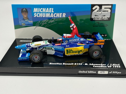 1/43 Benetton Renault B195 Schumacher/Alesi GP Canada 1995 MINICHAMPS 517950601 - Foto 7 di 14