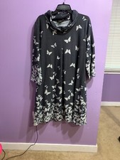 Chicwe Women’s Size 16 Gray Printed Dress