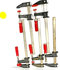 BESSEY 12'' QUICK RELEASE BAR CLAMPS WOOD HANDLE GSCC2 512 (LOT OF 5)