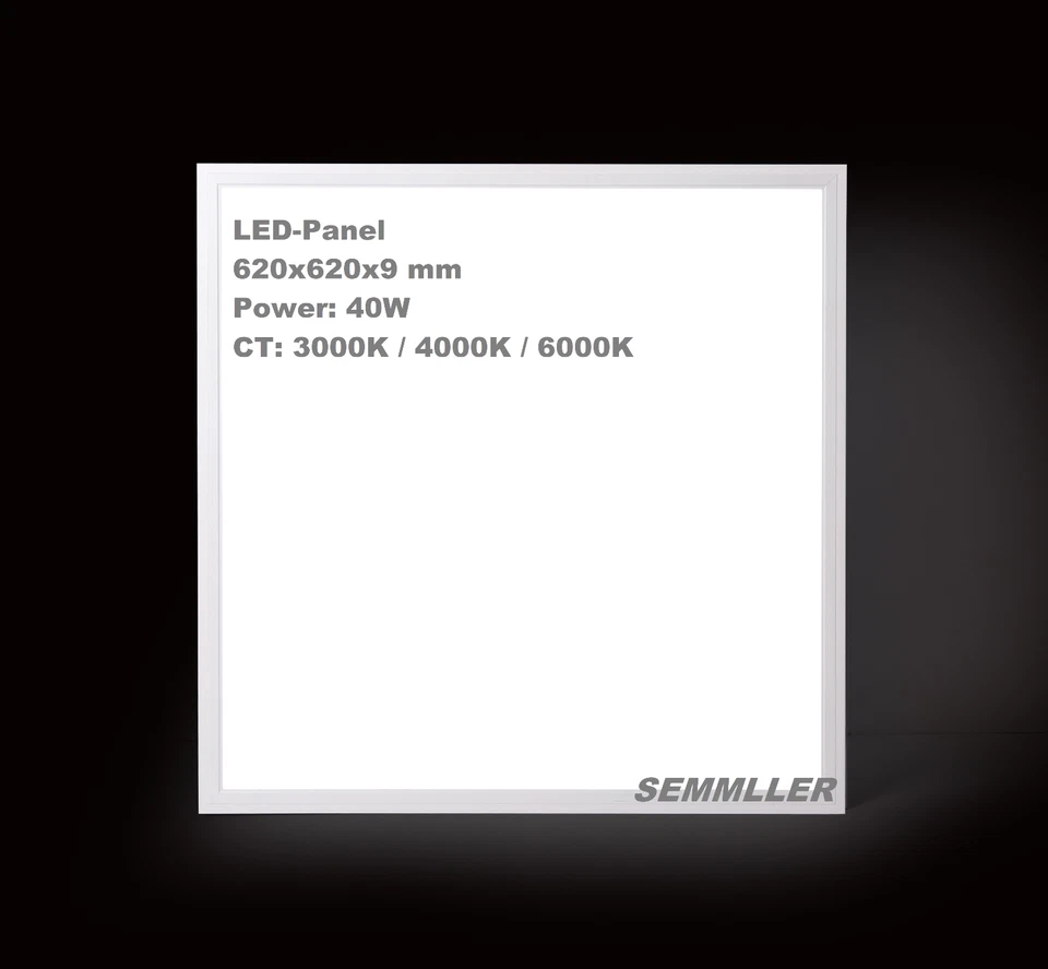 LED Panel 62x62cm 2er-Pack 40W Slim Rasterdeckenleuchte 4000 Lumen Lifud - Bild 3 von 4