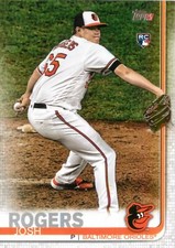 Josh Rogers RC 2019 Topps Series 2 Baseball Rookie Card #567 Baltimore Orioles