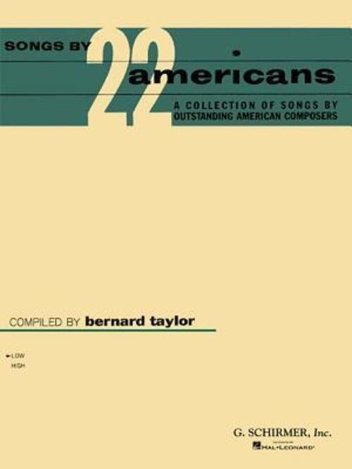 Thumbnail - Songs By 22 Americans | Low Voice | B. Taylor | Englisch | Taschenbuch