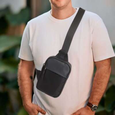 Mens Waterproof Sling Bag Chest Cross Body Travel Sport Shoulder Backpack 2025