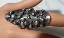 HAND CRAFTED STERLING ARTISAN SIGNED RING SIZE 9 OPEN SHANK