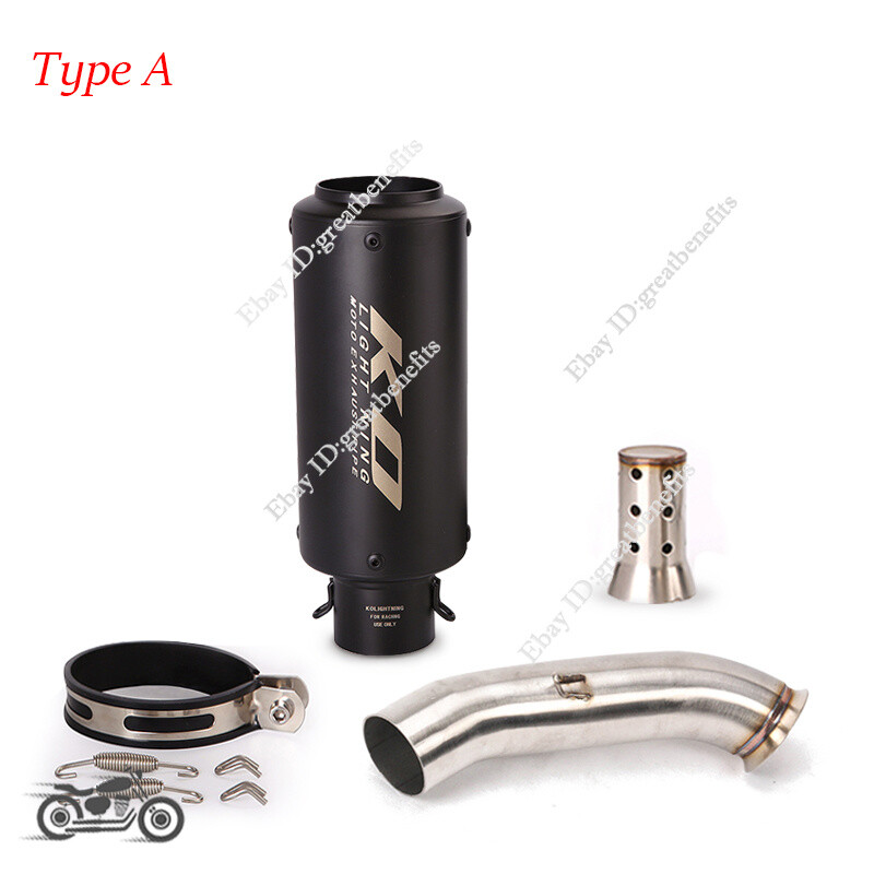 Exhaust Mid Pipe Muffler Tips Slip Modified For DUKE 390 RC390 125 250