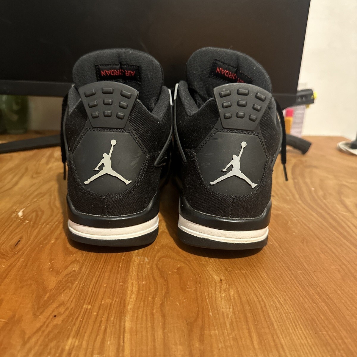 Size 8.5 - Jordan 4 Retro SE Mid Black Canvas | eBay