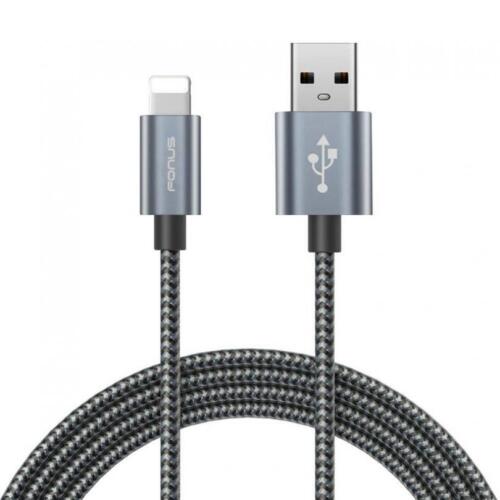 FOR IPHONES IPADS IPODS 10FT USB CABLE CHARGER CORD POWER WIRE BRAIDED LONG - Afbeelding 1 van 6