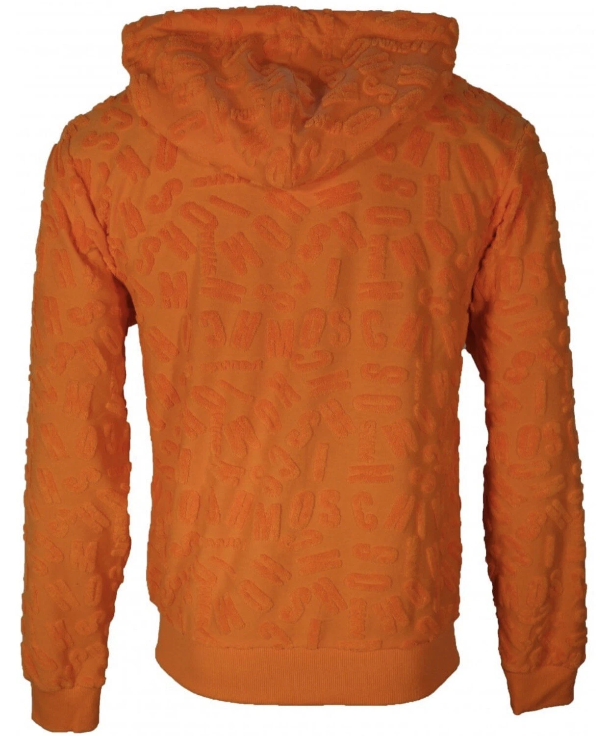 Felpa con cappuccio e zip MOSCHINO logo nuoto spugna