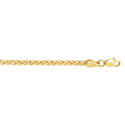 14k Yellow Gold 20'' Solid D/C Round Franco Link 2.7 mm 19 grams Chain Necklace