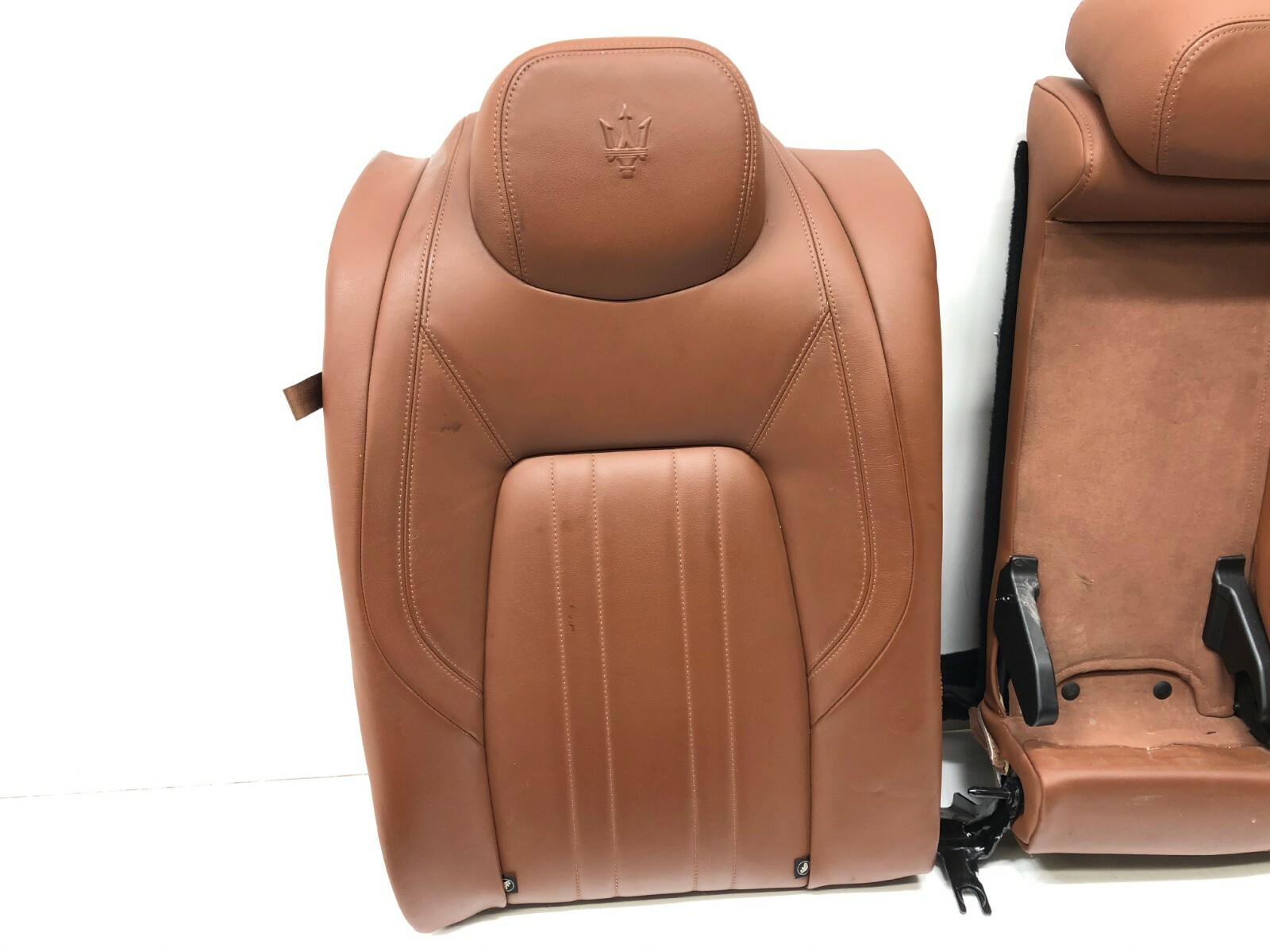 2014-2017 MASERATI GHIBLI FRONT REAR COMPLETE LEATHER SEAT CUSHION SET OEM.
