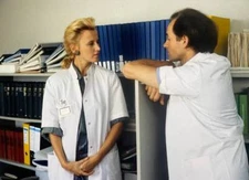 Actress Anja Winter At Dutch Tv Show Medisch Centrum West Historic Old Photo 1