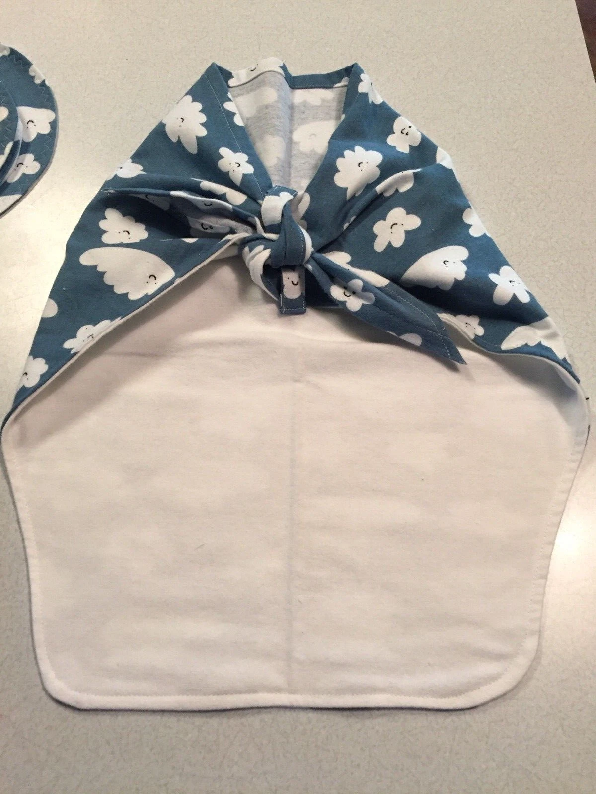 Handmade Sweet Swaddle Blanket Set 2- Burp Cloths And 1 Bib