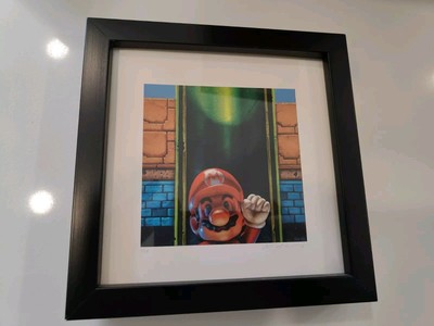Super Mario 7x7 Inch Limited Edition 6/24 Pipe Print NES Mint Nintendo Artist 
