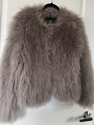 Basler Knitted Goatskin Fur Jacket Size 10 Made In Germany