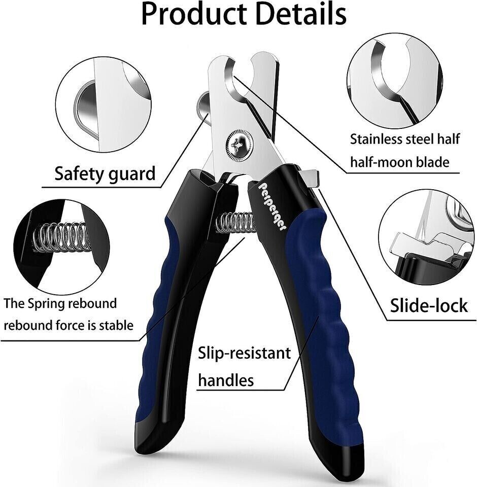 Dog Toe Nail Clippers For Large Dogs Professional Heavy Duty With