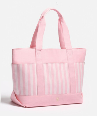 Victoria's Secret ピンクストライプ トートバッグ Victoria's Secret Pink Striped Tote Bag Review | TikTok