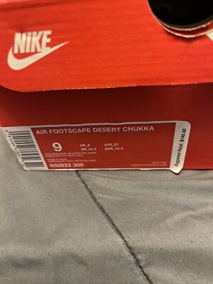 Nike Air Footscape Desert Chukka Cargo Khaki Hyper Jade Size 9