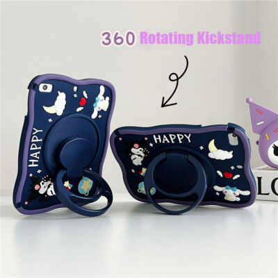 For iPad 10/9/8/7/6/5th Gen Mini Air Pro Case Kids Cover With Pen Holder Strap 