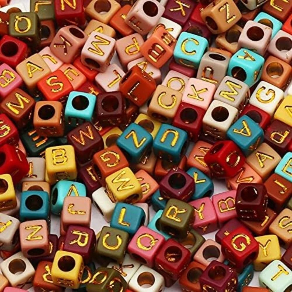 Colored letter hotsell beads