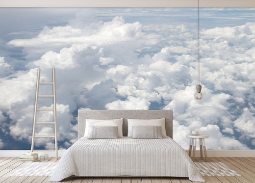 3D Sky White Clouds ZHUA15512 Wallpaper Wall Murals Removable Self-adhesive Amy - Picture 1 of 11
